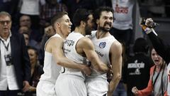 Sergio Llull tras la canasta que llev&oacute; la final a la pr&oacute;rroga.