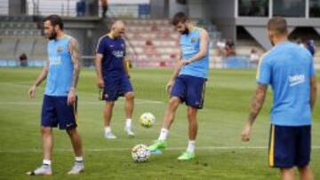 Control antidoping a Busquets, Iniesta, Messi, Rakitic y Bartra