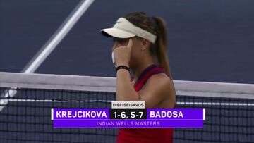 Badosa sigue con paso firme y sorprende a Krejcikova