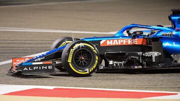 Fernando Alonso (Alpine A512). Bahr&eacute;in, F1 2021. 