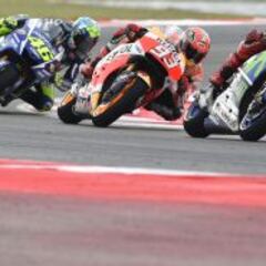 Rossi, Márquez y Lorenzo reencuentro a las 15:30