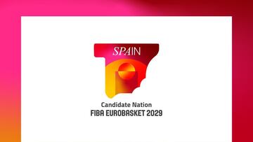Logo de la candidatura de España para el Eurobasket 2029.
