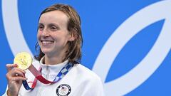 What are Katie Ledecky's stats: records, Olympic medals, titles