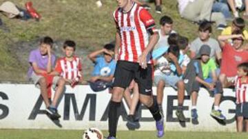 Iraola durante un partido de pretemporada.