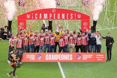 El Atleti, a pesar de ser un club sufridor, ha ganado numerosos títulos. En total son 33, entre ellos 11 Ligas y tres Europa League. Con el Cholo Simeone, los rojiblancos dieron un paso al frente, colocándose como el tercer mejor equipo de España y siendo capaz de competir a cualquier club histórico europeo.