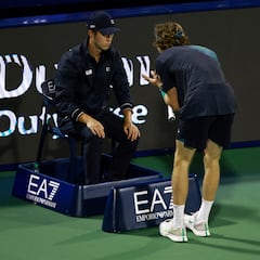 Rublev se libra de la descalificación en Dubai pero sufre una dura multa