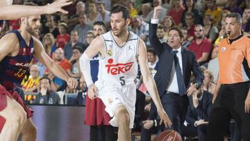 Rudy Fernández, alero del Real Madrid, durante el segundo partido de la final de la Liga Endesa ante el Barcelona.