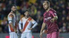 Zozulya, durante el Rayo-Albacete que se suspendi&oacute; el 15 de diciembre.