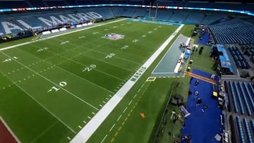 ¡Es hipnotizante! Así se ha transformado el Bernabéu para el partido de la NFL