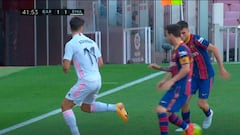 La ruleta de Asensio en la cara de Messi