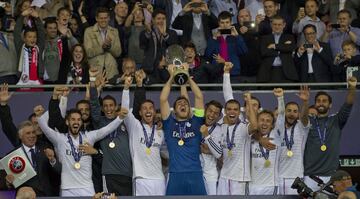 Esta Supercopa en Cardiff la levantó Casillas, que tuvo una buena actuación y no encajó ningún gol a pesar de estar muy discutido.