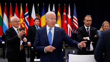 U.S. President Joe Biden attends a NATO summit in Madrid, Spain June 29, 2022. REUTERS/Yves Herman