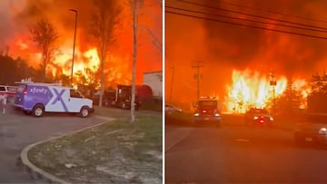 Un incendio forestal comienza a arrasar Nueva Jersey: la secuencia es catastrófica