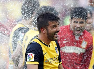 El 17 de mayo de 2014 David Villa consiguió ganar la Liga en la última jornada ante el Barcelona en el Camp Nou.