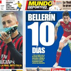 Bellerín y Deulofeu, los hombres del día en la prensa catalana