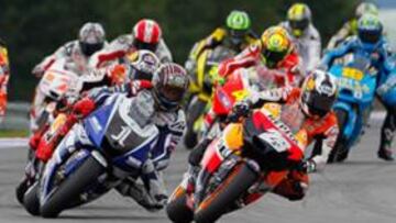 <b>BRNO 2011. </b>Pedrosa y Lorenzo salieron primero y segundo en parrilla, pero Dani acabó en el suelo y Jorge fue cuarto, tras equivocarse en la elección del neumático delantero.
