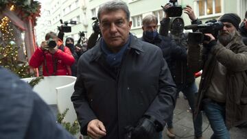 Laporta, optimista bajo la nieve de Múnich: "Pasaremos"