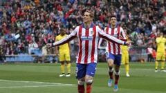 Torres celebra su gol.