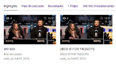 Vandalizan las cuentas de Twitch de Sony y Microsoft