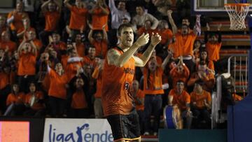 Javi Vega, durante su etapa como jugador del Fuenlabrada.