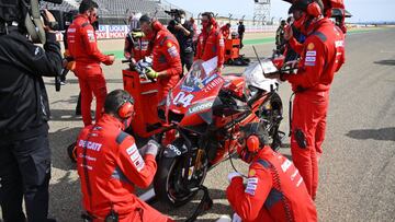 04 Dovizioso Andrea (ita), Ducati Desmosedici GP20, Ducati Team, action during the 2020 MotoGP Gran Premio Liqui Moly de Teruel, from October 23 to 25, 2020 on the Ciudad del Motor de Aragón, in Alcaniz, Spain - Photo Studio Milagro / DPPI
AFP7
25/10/2020 ONLY FOR USE IN SPAIN
