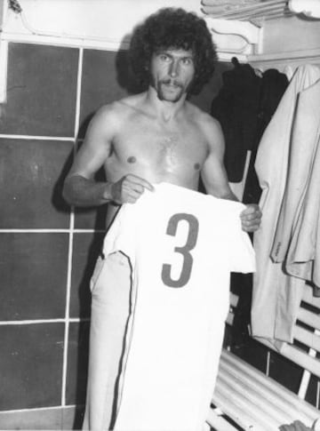 Paul Breitner jugó con el Real Madrid desde 1974 hasta 1977.