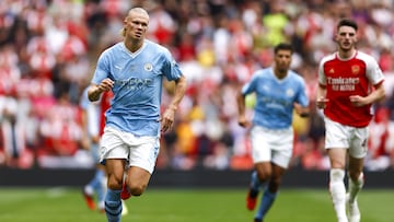 Kevin De Bruyne and Rodri missed in a penalty shootout as The Gunners triumphed at Wembley following a last-gasp equaliser.