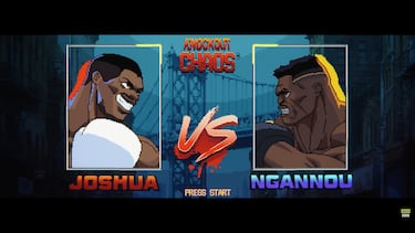 Homenajean a Street Fighter durante la promoción del combate Joshua vs Ngannou