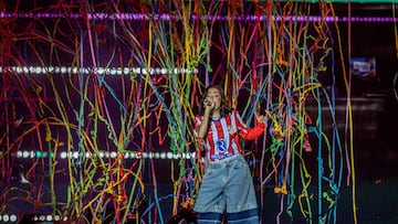 La cantante María Becerra actúa en LOS40 Primavera Pop 2025, en el Movistar Arena, a 11 de abril de 2025, en Madrid (España). Se trata de uno de los eventos musicales más destacados del año, reuniendo a una impresionante lista de artistas nacionales e internacionales.
12 ABRIL 2025;ACTUACIÓN;CONCIERTO;CANTANTE;MÚSICA;MÚSICO;EVENTO;LOS 40;EMISORA;GALA;ARTISTAS;
Ricardo Rubio / Europa Press
11/04/2025