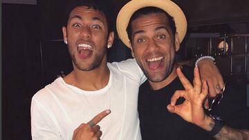 Reunión de campeones: Alves y Neymar juntos antes de Cardiff