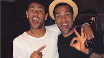 Reunión de campeones: Alves y Neymar juntos antes de Cardiff