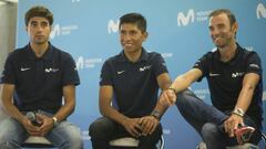 18/06/18 PRESENTACION MOVISTAR TEAM PARA EL TOUR DE FRANCIA 2018
 MIKEL LANDA NAIRO QUINTANA ALEJANDRO VALVERDE
 EUSEBIO UNZUE