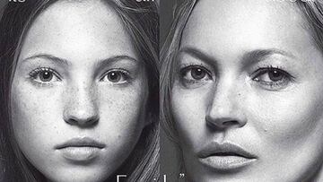 Kate Moss comparte portada con su hija Lila Grace Moss de 13 a&ntilde;os en Vogue Italia.
 @katemosslatest