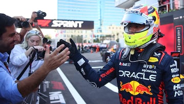 La advertencia de Checo Pérez tras ganar la carrera sprint en Azerbaiyán