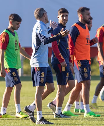 Luis Enrique y Marco Asensio.