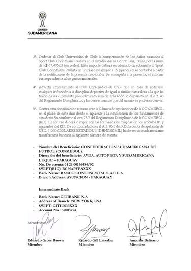 El castigo pendiente que debe afrontar la U en la Libertadores