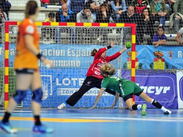 María Temprano, en una parada en la final de la Copa.