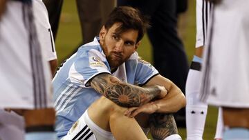 Messi, con Argentina.