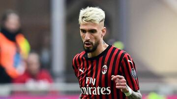 El jugador español del Milán, Samu Castillejo.