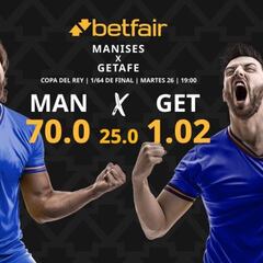 Manises CF vs. Getafe CF: horario, TV, pronósticos, estadísticas y clasificación