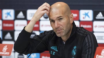 Zinedine Zidane, en la conferencia de prensa.