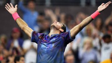 Del Potro remonta ante Thiem con fiebre y se verá con Federer