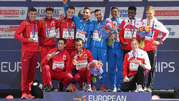 Espa?a suma una plata y un bronce por equipos en marat¨®n