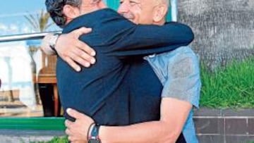 <b>SON AMIGOS. </b>Luis García y Claudio Barragán mantienen una estrecha amistad.