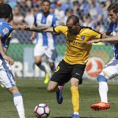 Leganés y Málaga se perdonan y el peligro les sigue de cerca