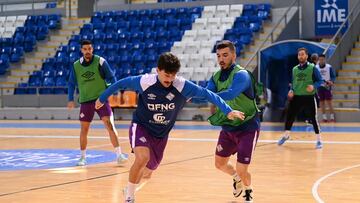 Entrenamiento del Palma Futsal.