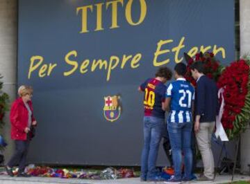 El homenaje a Tito Vilanova