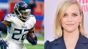 Derrick Henry y Reese Witherspoon