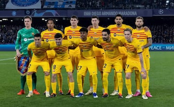 Equipo inicial del FC Barcelona.
