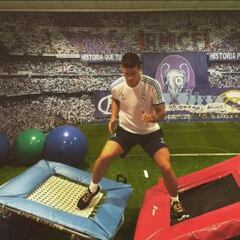 James trabaja día a día para recuperarse de su lesión